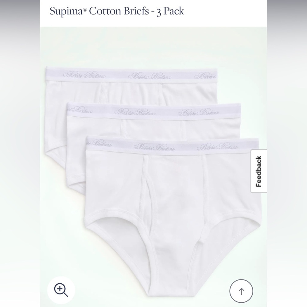 NWT Brooks Brothers Low Rise Briefs 3 pack